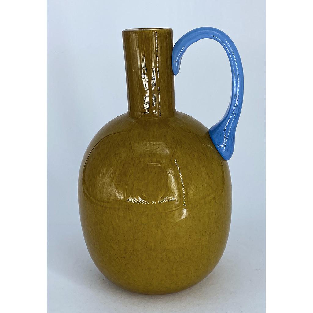 FLORERO MIEL CON ASA 4HM31-6 (13.5 x 13.5 x 21.5)