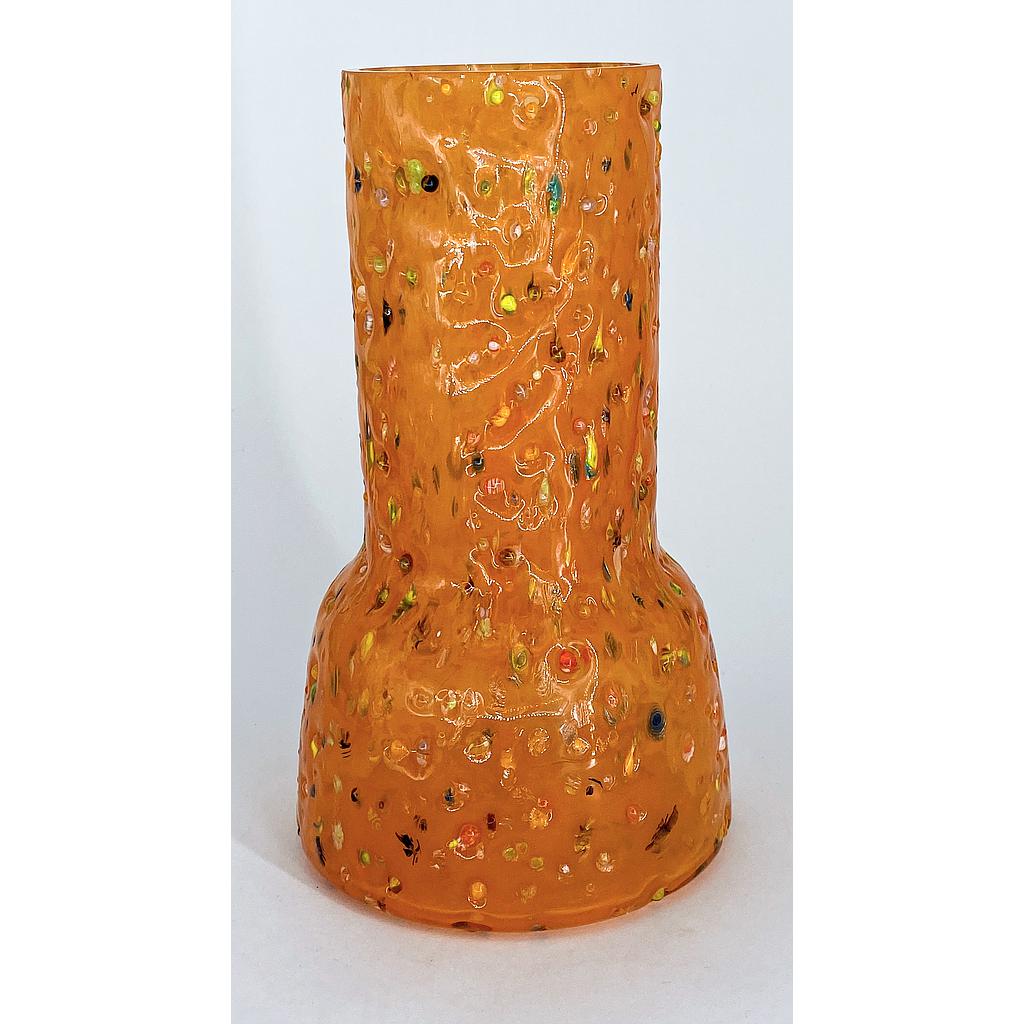 FLORERO VIDRIO CON CUELLO 4HM31-11 (13 x 23.5cm)