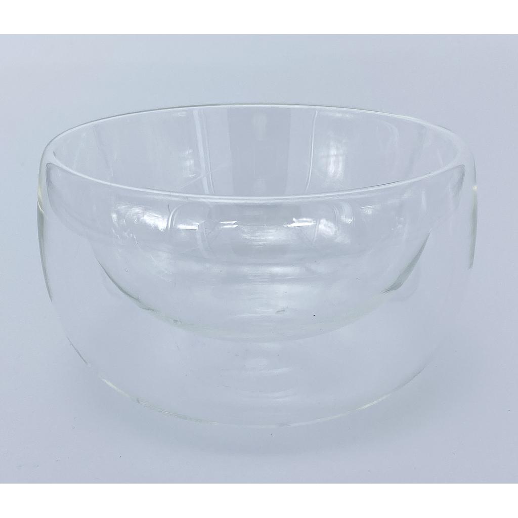 BOWL VIDRIO DOBLE TRANSPARENTE 4HM37-21 (12 x 7.5cm / 350ml)