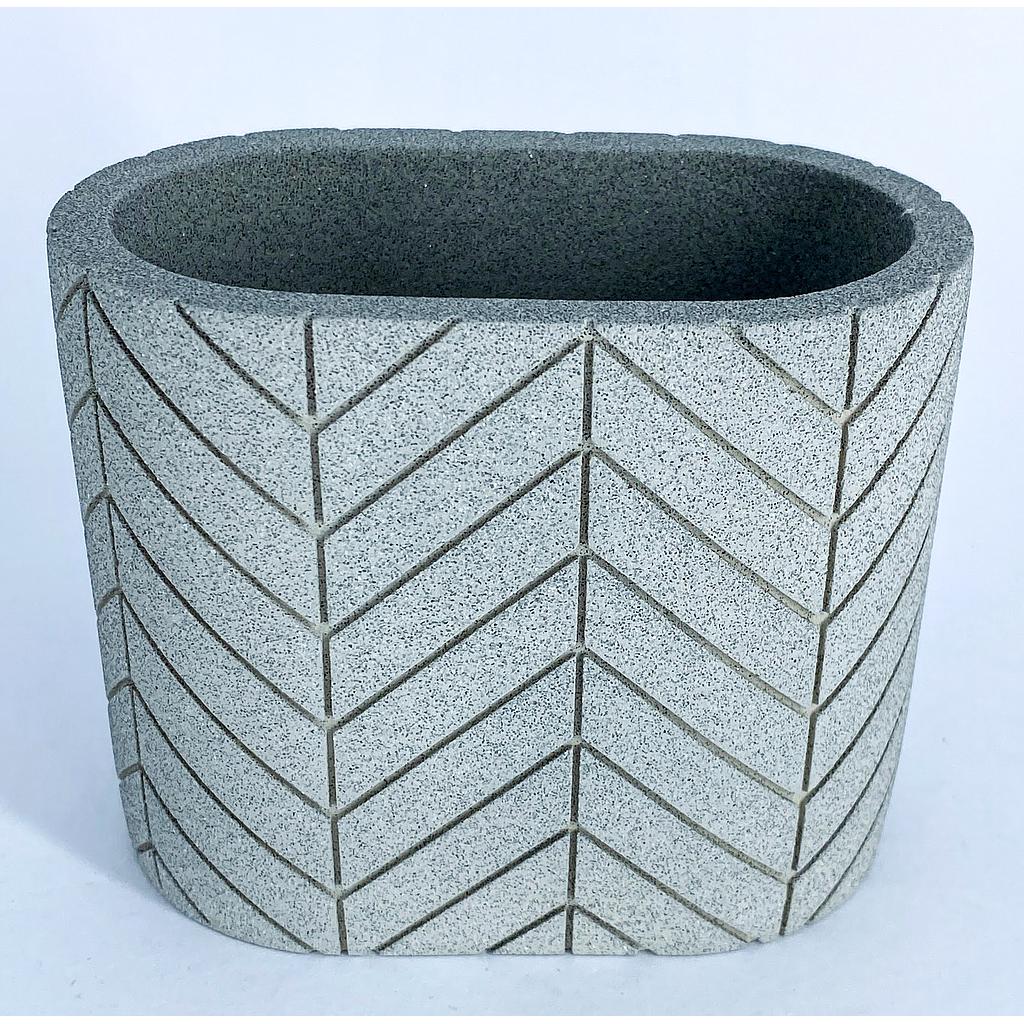 VASO MULTIUSO BEIGE ZIGZAG 4HM39-4