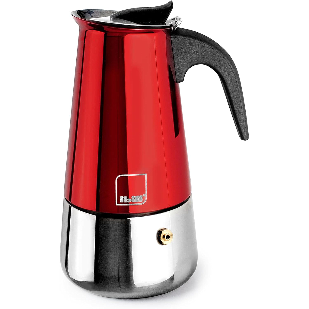 CAFETERA EXPRESS INOX MOCA ROSSO 10 TAZAS IB 629710