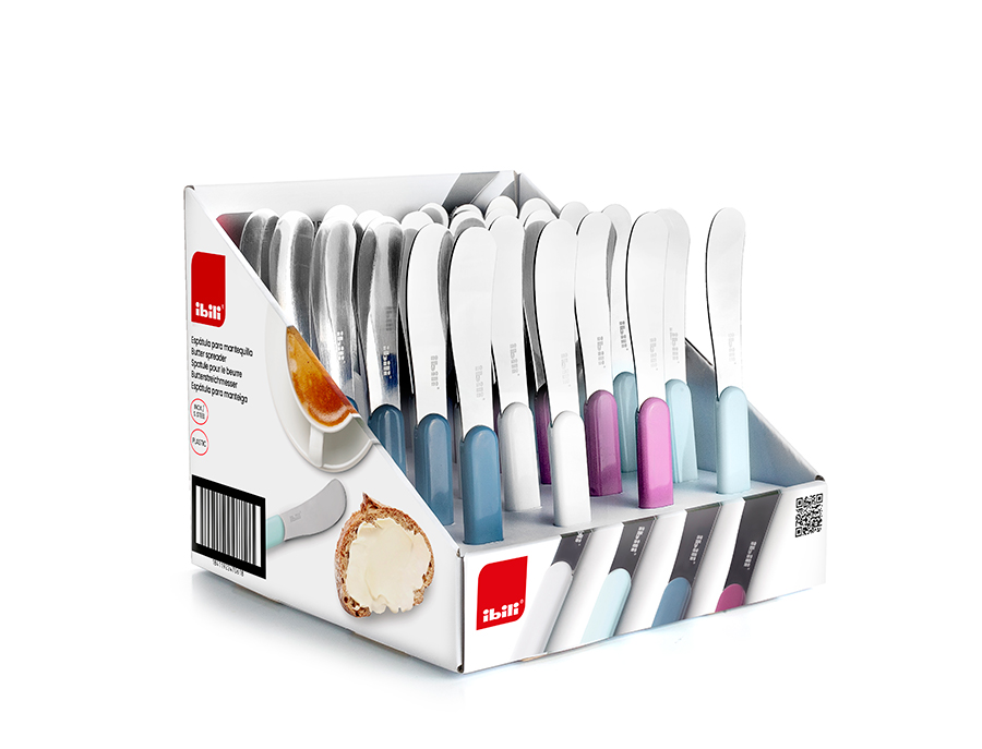 ESPATULA PARA MANTEQUILLA VARIOS COLORES IB 628100