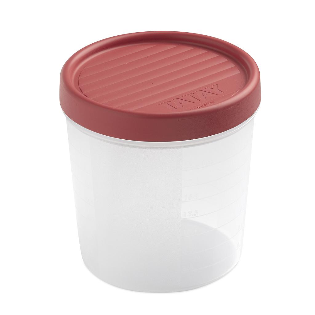 CONTENEDOR ALIM. TWIST ROJO ARANDANO 1160904 (12 x 12 x 12.5cm /1lt)