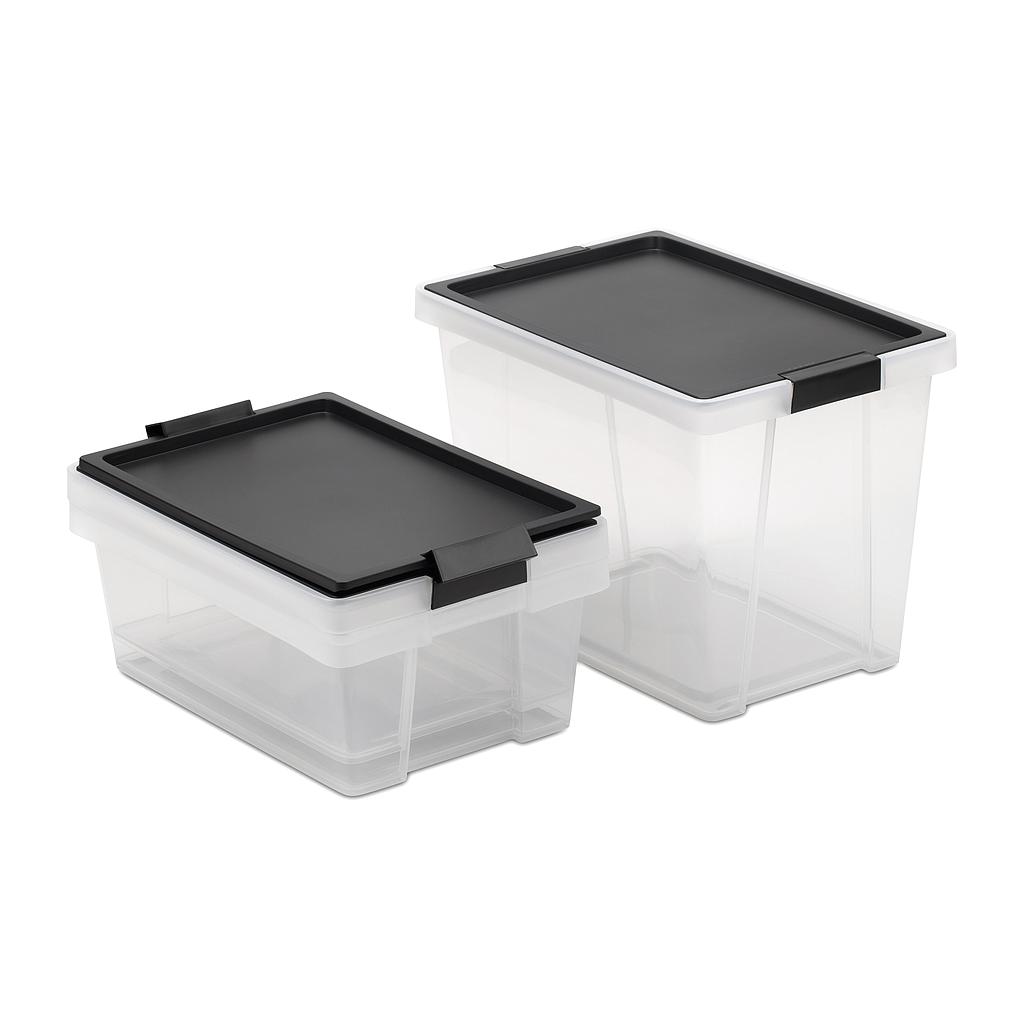 SET CONTENEDORES MULTIUSO CON TAPA 3PZS 1158402 (1 x 15lt / 2 x 7lt)