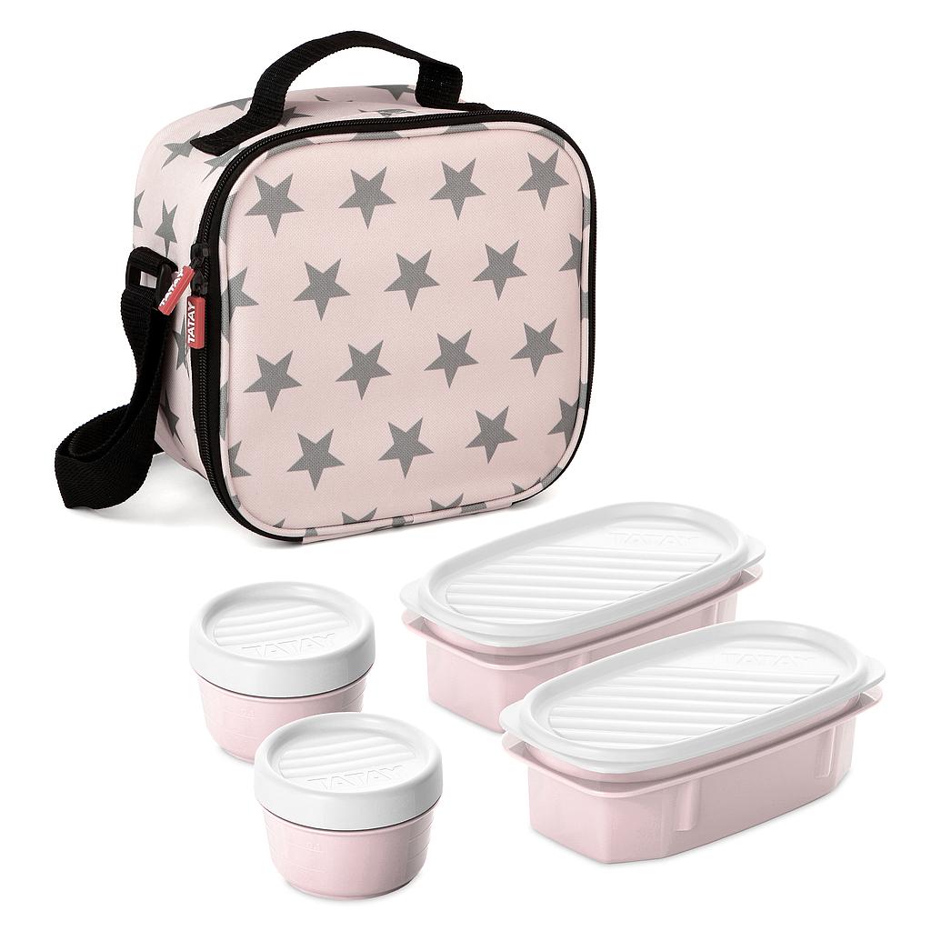 LONCHERA Y CONTENEDOR ALIM. URBAN FOOD STARS 5PZS 1167506 (22.5 x 10 x 22cm)