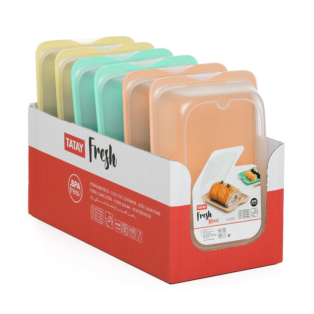 BANDEJA CONTENEDORA PORTA EMBUTIDOS FRESH - MAXI 1180602 (17 x 6 x 25cm)