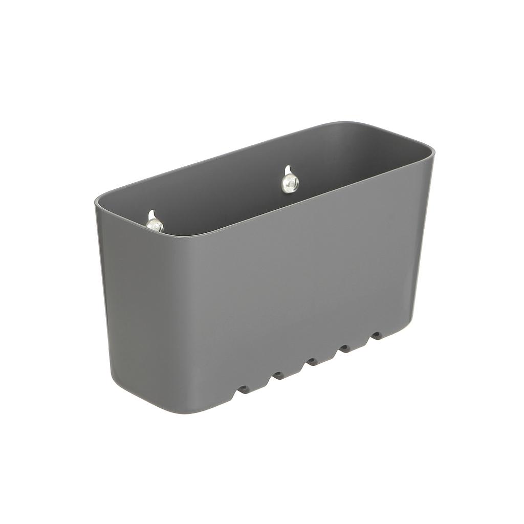 ORGANIZADOR CESTILLO CON VENTOSAS GRIS 4520100 (20 x 8.5 x 11cm)