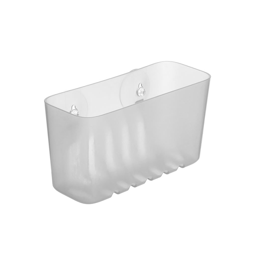 ORGANIZADOR CESTILLO CON VENTOSAS GLACE 4520102 (20 x 8.5 x 11cm)