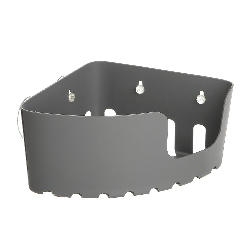 ORGANIZADOR CESTILLO CON VENTOSAS GRIS 4520300 (20 x 20 x 11cm)