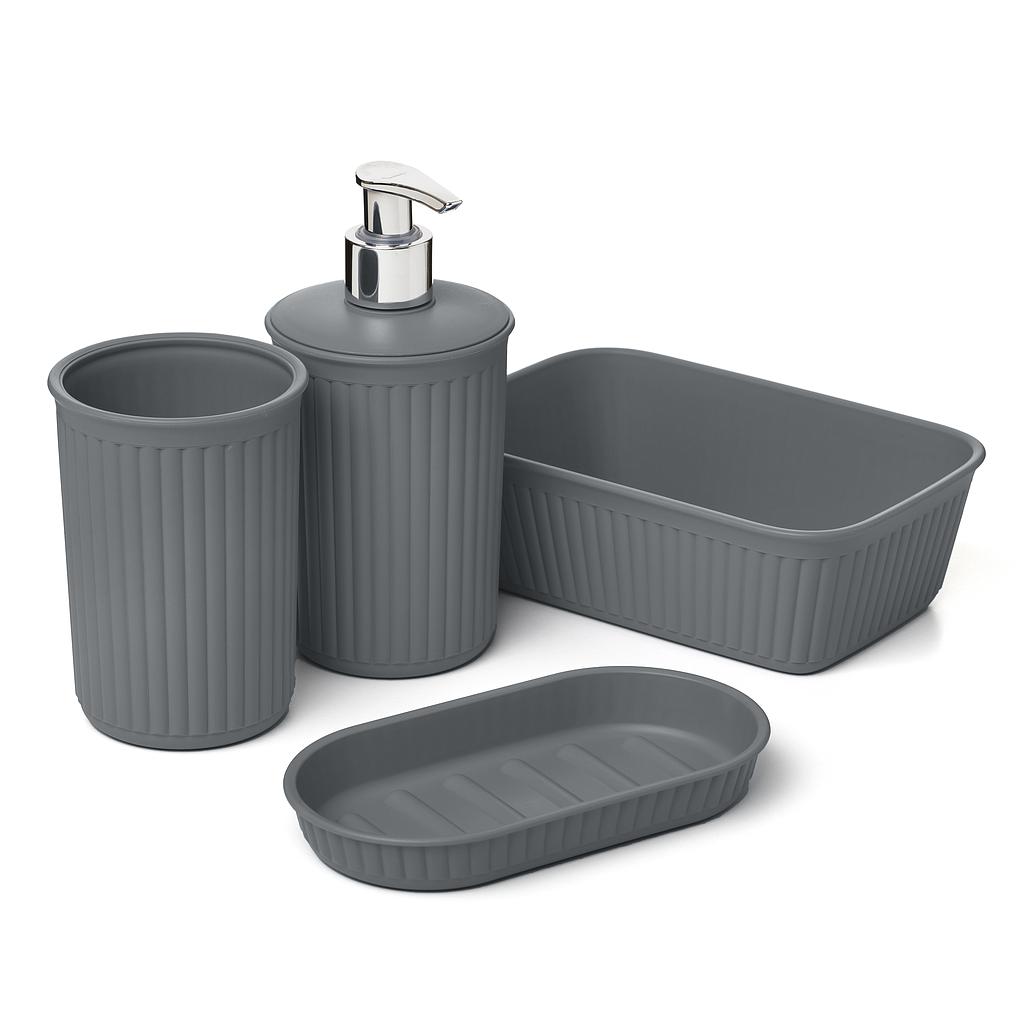 SET ACCESORIOS DE BANO BAOBAB GRIS 4PZS 63911114