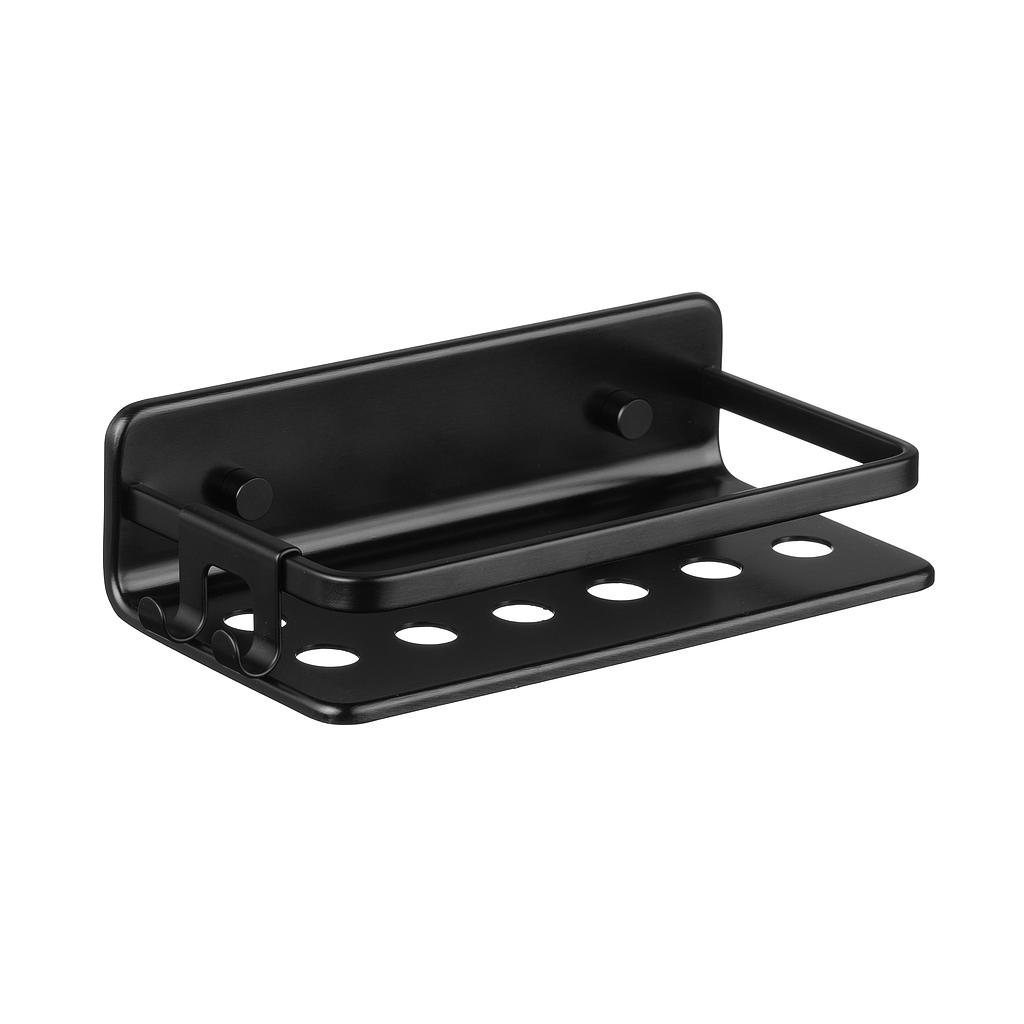 CONTENEDOR CESTILLO RECTANGULAR SERENITY NEGRO 6609427 (20 x 10 x 5.5cm)