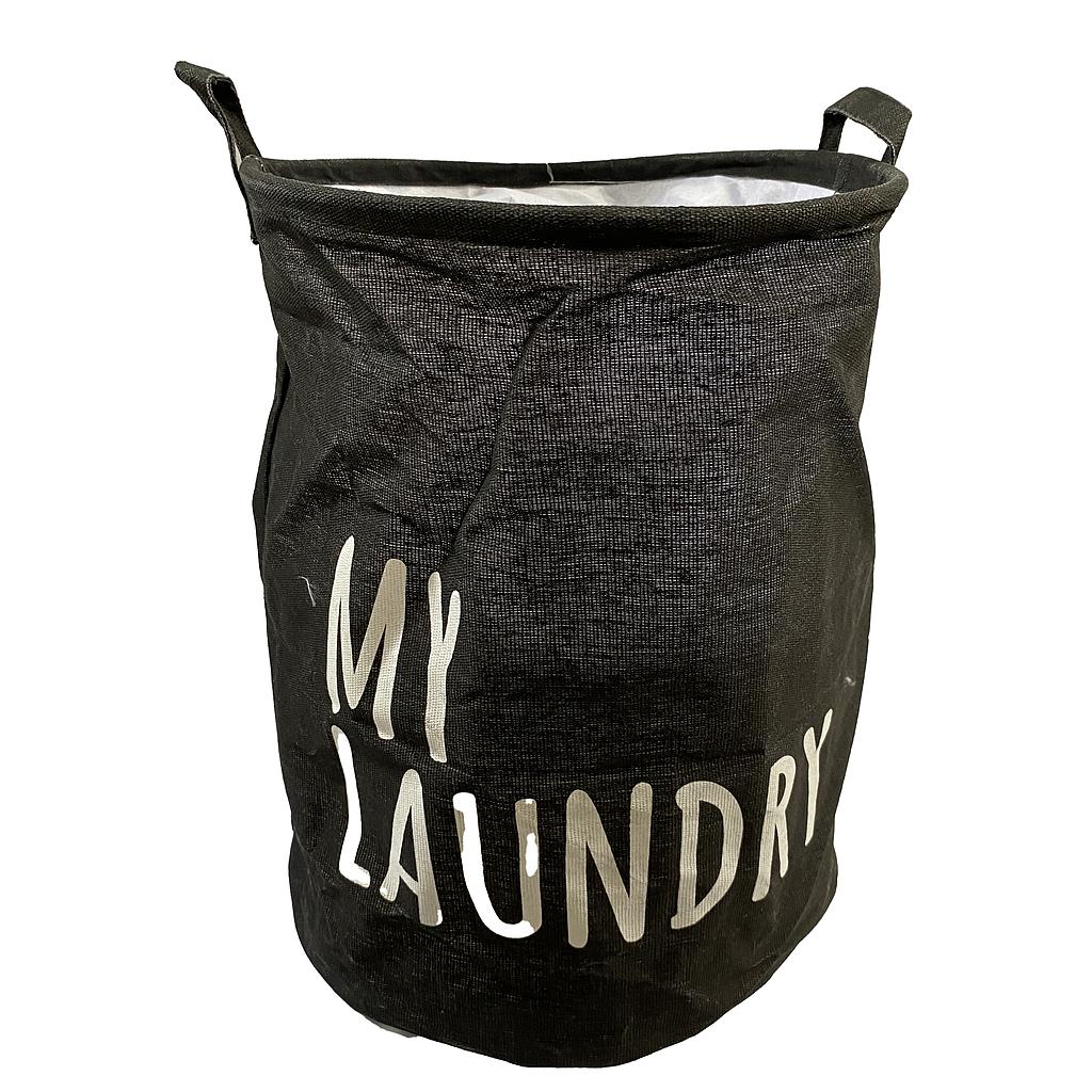 CESTA DE TELA NEGRO ROPA SUCIA 4HM25-8B (35 x 45cm)