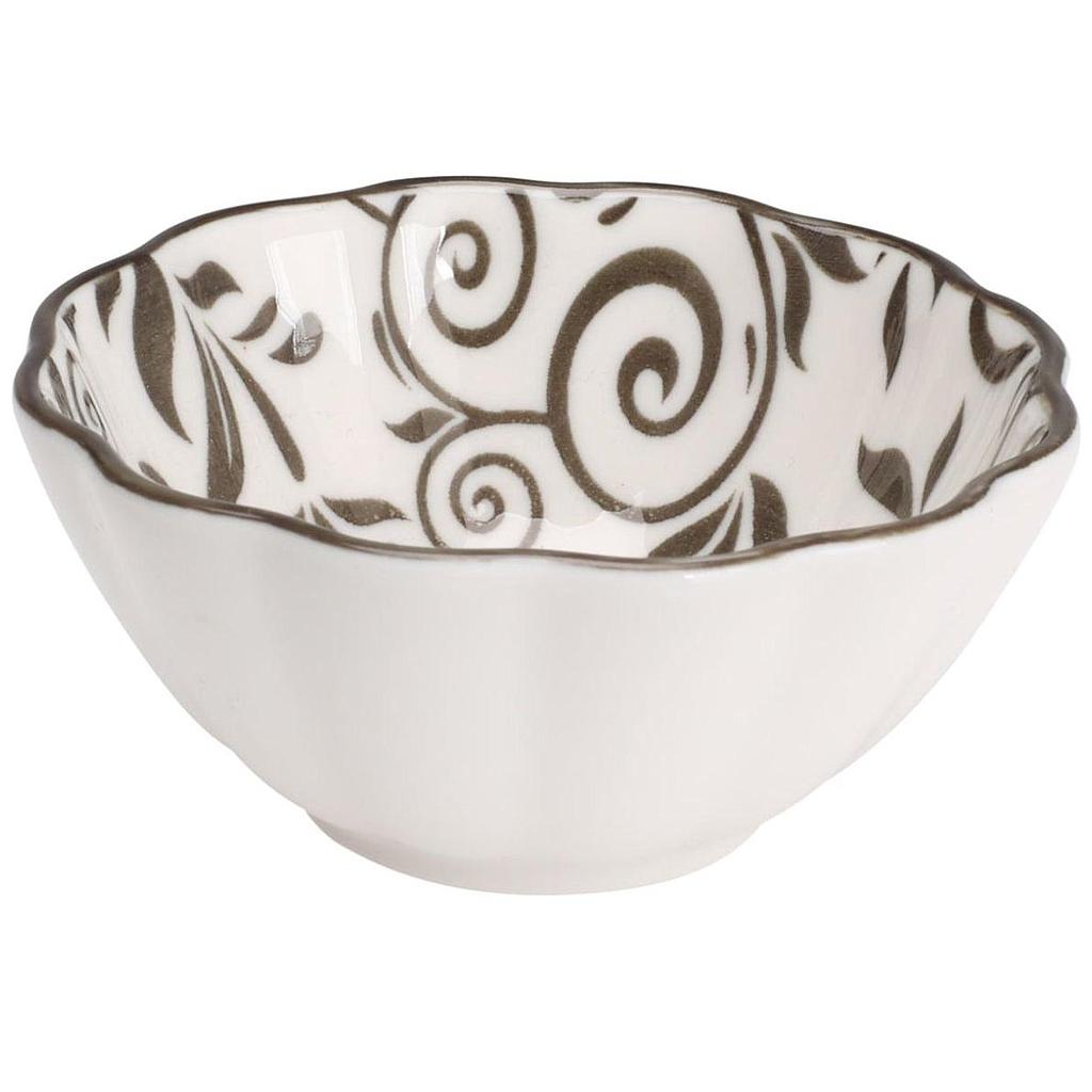 BOWL PARA TAPAS DISEÑO HOJAS NEGRAS 798000120F (15cm)