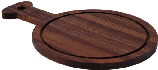 TABLA DE PICAR REDONDO MADERA 170490750A (18.5 x 13 x 0.08cm)