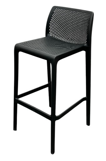 TABURETE WILLIS NEGRO TWW002 (ALTURA 65cm)