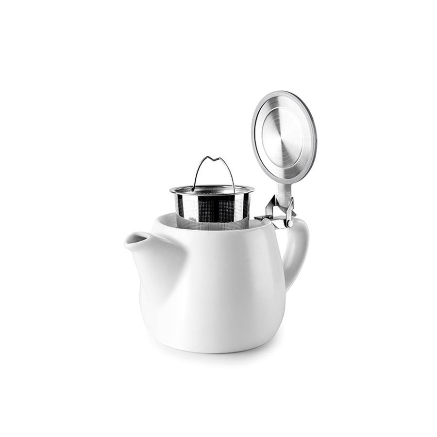 TETERA LUXOR WHITE CON FILTRO IB 668200W (16.9 x 11 x 9cm / 540ml)