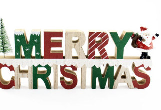 ADORNO NAVIDEÑO MERRY CHRISTMAS 086-0021 (29.5 x 14cm)