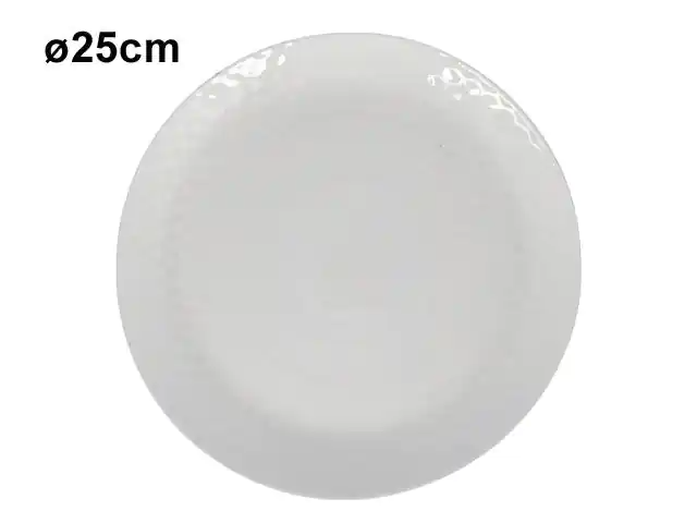 PLATO TENDIDO OPAL BLANCO 244932 / ZSP100 (25cm)