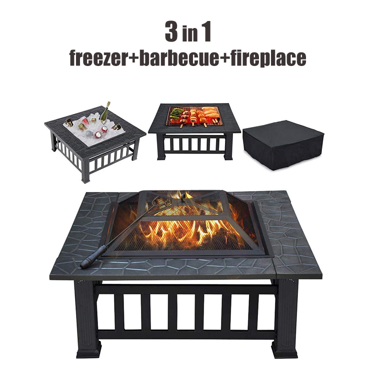 PARRILLA BARBECUE METALICO 3 EN 1 MTF02