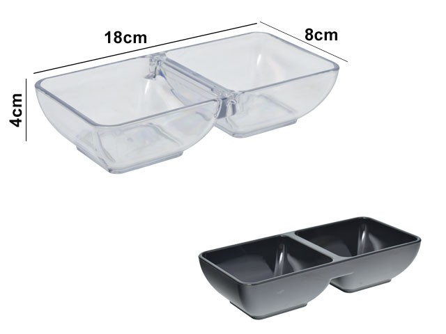 CONTENEDOR DUO PARA SALSAS 294575T / 10823 (18 x 8 x 4cm)