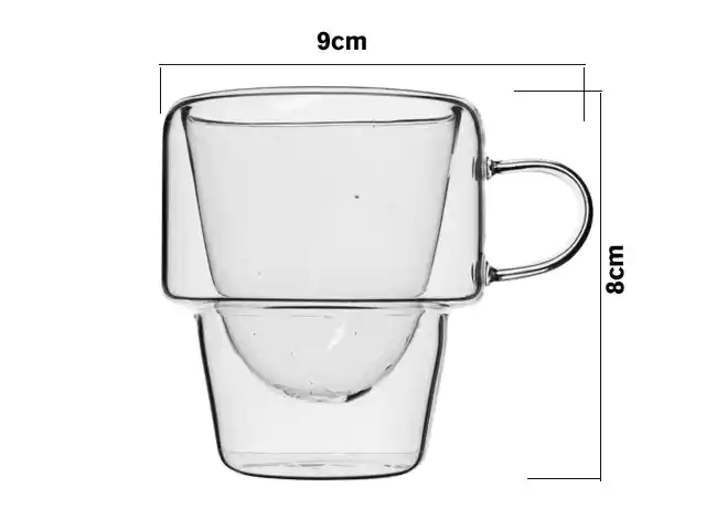 JARRO VIDRIO DOBLE 810669 / HDB125T (9 x 8cm / 100ml)