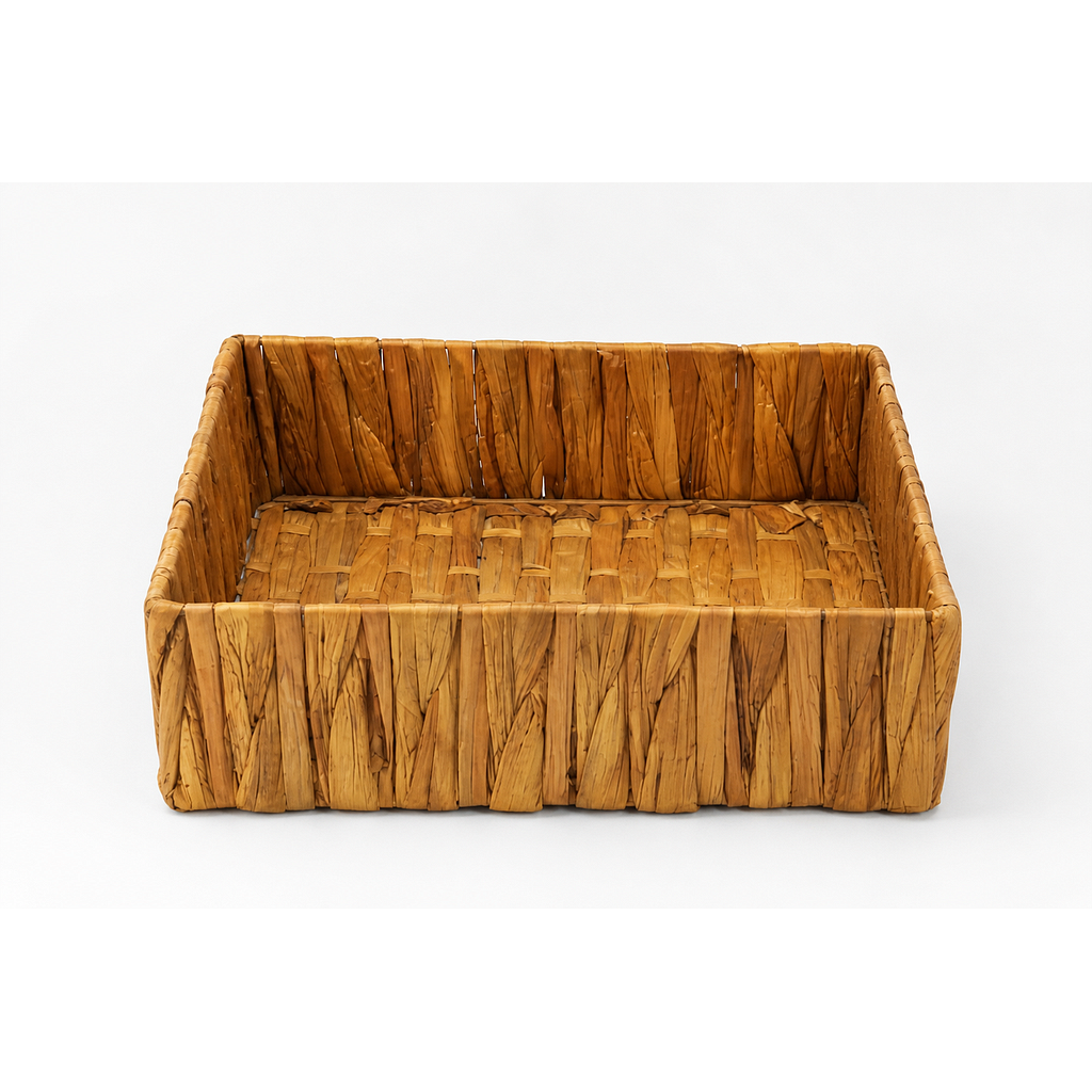 CESTA ORGANIZADORA FIBRAS NATURAL GRANDE PT528G (30 x 30 x 10cm)
