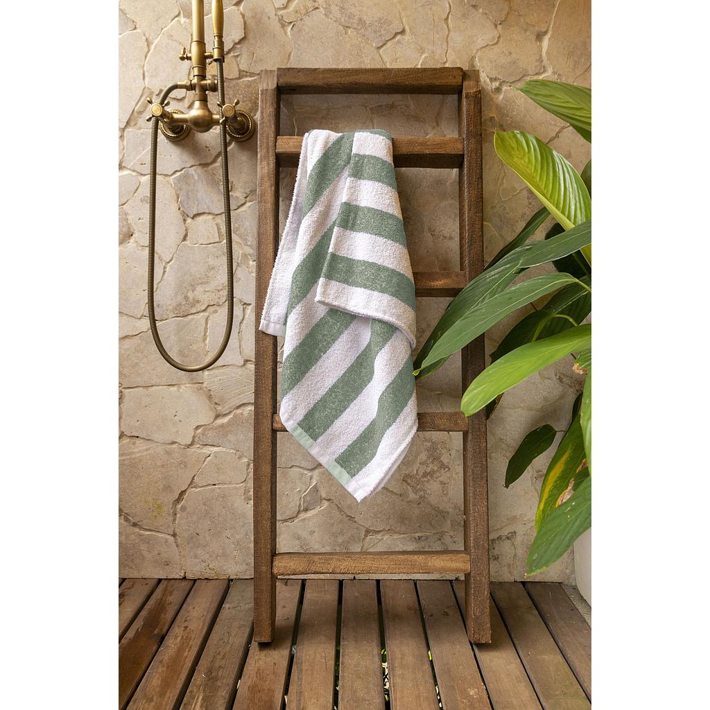 TOALLA CALABRIA BLANCO VERDE FT-601-44587 (150 x 80cm)