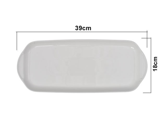 BANDEJA SERVICIO PORCELANA 371803 - A34-177 (39 x 18cm)