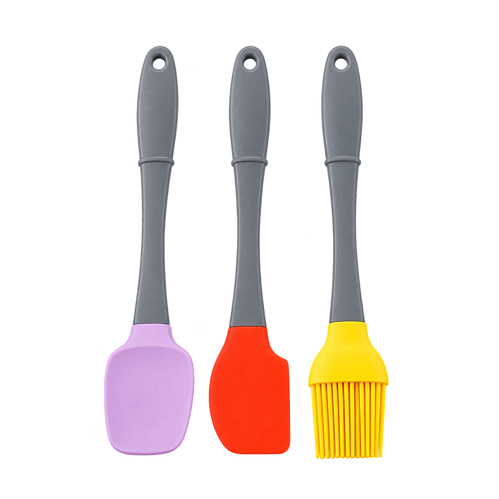 SET UTENSILIOS MADERA SILICON 3PZS F24743 (21cm)