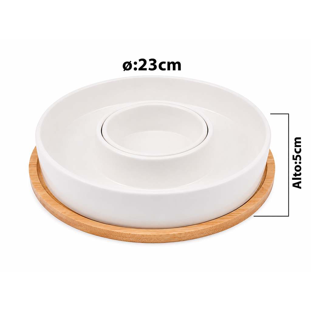 BANDEJA SERVICIO PICADITAS 837123 / 20A3008-1-2 (23 x 5cm)
