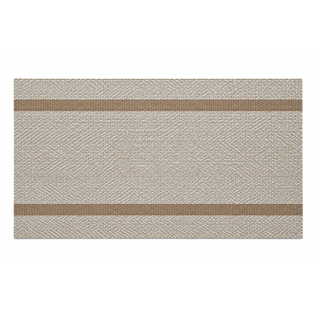INDIVIDUAL PLASTICO BEIGE LINEAS CAFE  F24714B (30 x 45cm)