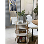 CARRITO ESTANTE BLANCO 3 NIVELES REDONDO RUEDAS ZWY-03M-BL (48 x 87cm) 3