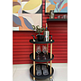 CARRITO ESTANTE NEGRO 3 NIVELES REDONDO RUEDAS ZWY-03M-NG (48 x 87cm) 3