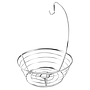 FRUTERO HANGER PLATANO CROMO INTER 59870 (25.4 x 25.4 x 33cm)cm)