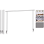 BARRA EXTENSIBLE PARA DECORAR GRIS NBD200050 (135 / 250cm)