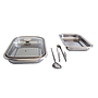 SET FUENTES TAPA Y ACCESORIOS ACERO INOX. 5PZS 22470419