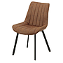 SILLA CHESTER CUERINA CAFE OSCURO GDC6684-05B (52.5 x 61 x 87cm)