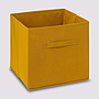 CAJA CONTENEDORA TEXTIL MOSTAZA 130060C (31 x 31cm)