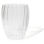 VASO DOBLE VIDRIO LINEAS IC1237-02 (280ml / 11.5 x 8cm)