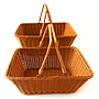 CESTA DE COMPRAS TIPO MIMBRE 2PZS IC1120-34C (17 x 28.5 x 40cm)