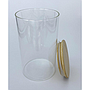CONTENEDOR DE VIDRIO TAPA BAMBOO 4HM37-4 (12 x 18cm)