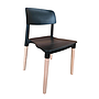 SILLA ZIMBABUE NEGRO C-482NG  (76 x 47 x 47cm)