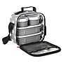 LONCHERA Y CONTENEDOR ALIM. URBAN FOOD STARS GRIS 5PZS 1167513 (22.5 x 10 x 22cm)