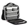LONCHERA Y CONTENEDOR ALIM. URBAN FOOD GRIS OSCURO 5PZS 1167526 (22.5 x 10 x 22cm)