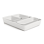 SET CONTENEDORES 5PZS BAOBAB BLANCO 7012601 (25 x 33.6 x 5.6 / 18 x 24 x 5.6 / 9 x 24 x 5.6 / 11.5 x 17 x 5.6cm)