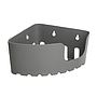 ORGANIZADOR CESTILLO CON VENTOSAS GRIS 4520300 (20 x 20 x 11cm)