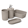 SET ACCESORIOS DE BANO BAOBAB TAUPE 4PZS 6391103