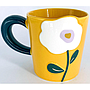MUG NARANJA CON FLOR 4HM34-5D