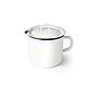 HERVIDOR LECHE CACEROLA CON TAPA BLANCO ACERO ESMALTADO 906514 (13 x 14cm / 1.75lt)
