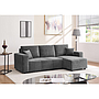SOFA CAMA BRAGA GRIS OSCURO CON 2 COJINES MLM-110326-01 (243 x 142 x 85cm)